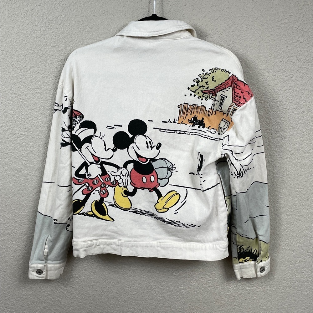 Disney Parks Rare Her Universe Mickey and Minnie Denim Jacket Sz XS - Picture 4 of 14